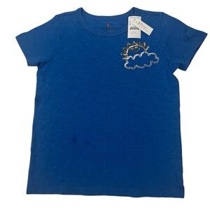 Crewcuts Royal Blue Tee with Sparkling Gold Cloud